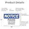 Signmission Please Use Other Entrance OSHA Notice Sign, Aluminum, 18in W x 12in L, 2PK OS-2PACK-NS-A-1218-L-17629 - alternate 3